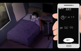 【SLG/机翻/动态无码】AlArm V0.4 夜里躲避继母的强奸与女友手机聊天【1.3G】